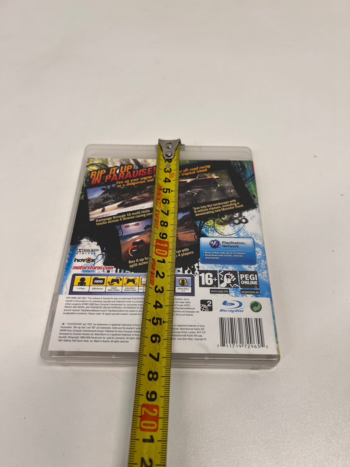 MotorStorm: Pacific Rift - PlayStation 3 Game – depth measurement