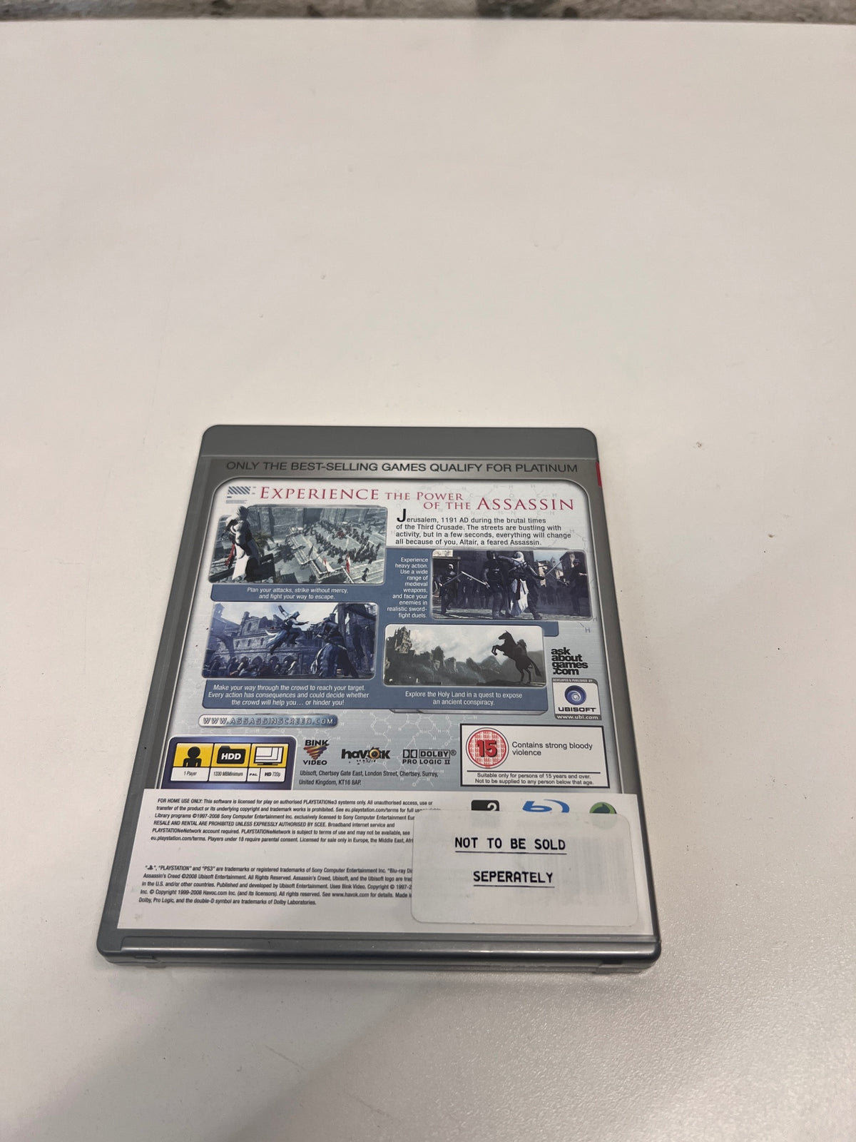 Assassin's Creed Platinum Edition PS3 Game – condition detail