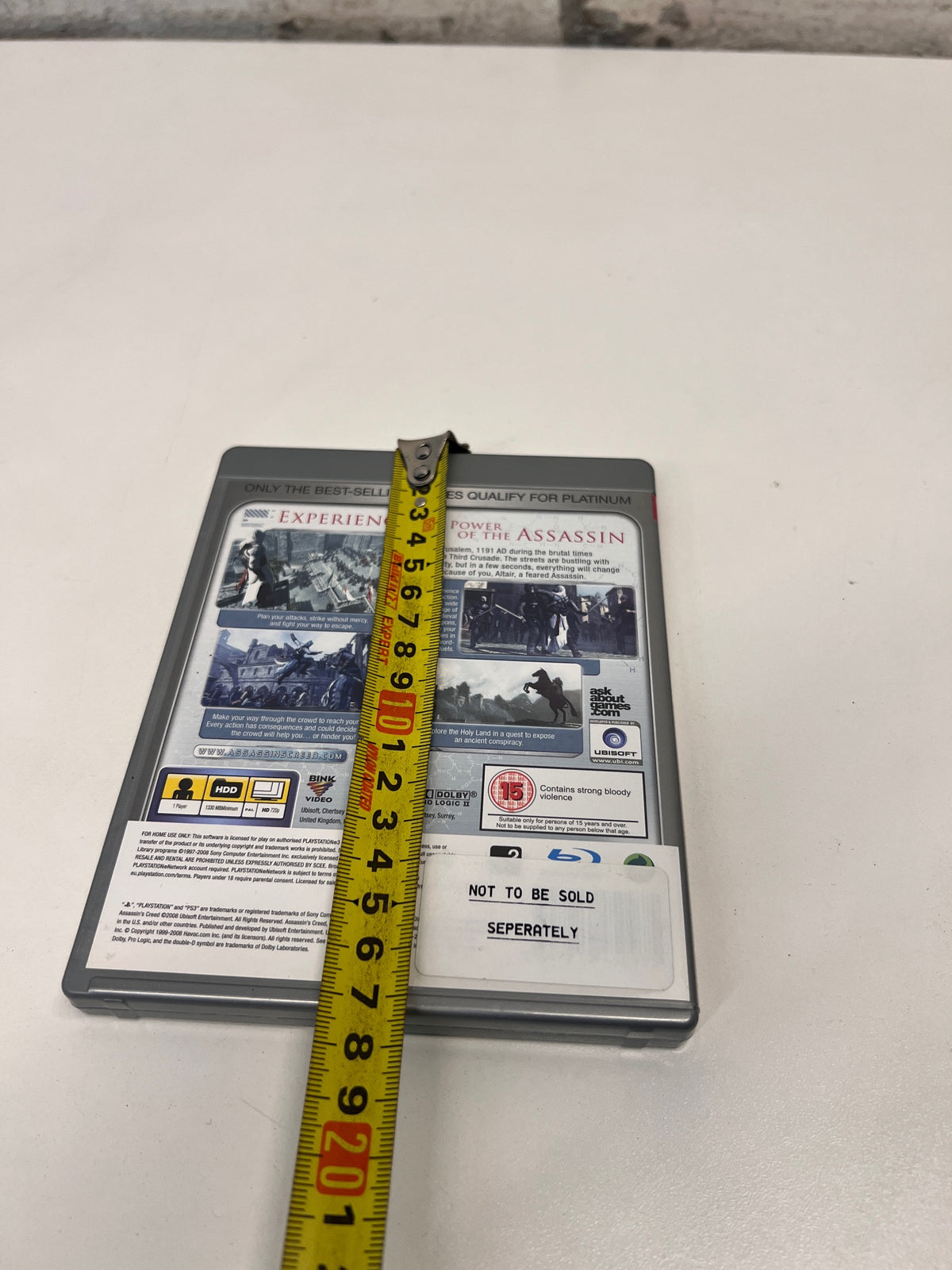 Assassin's Creed Platinum Edition PS3 Game – width measurement