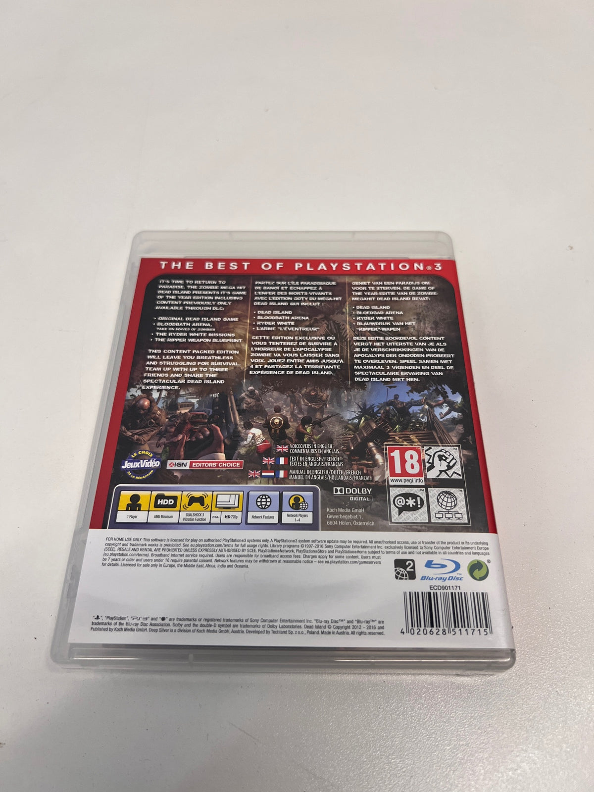 Dead Island: Game of the Year Edition (PS3) – condition detail