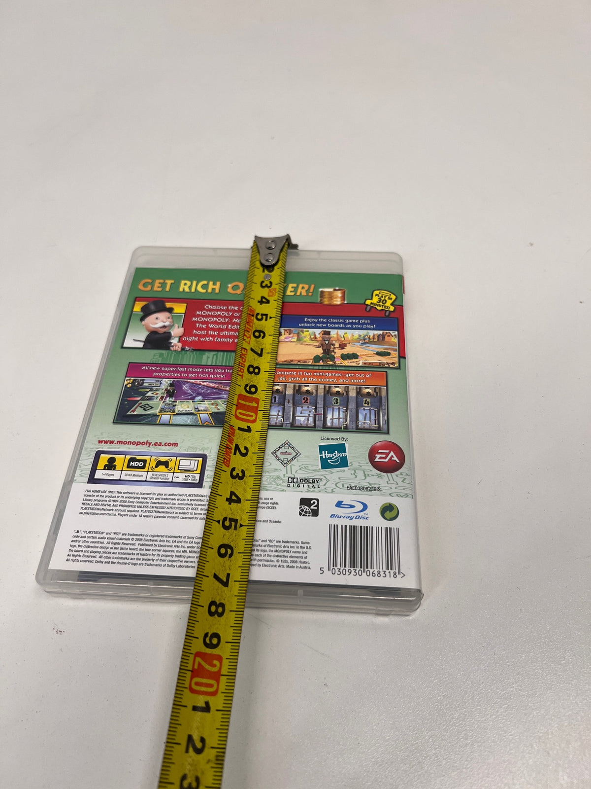 Monopoly - PlayStation 3 (PS3) Video Game – height measurement