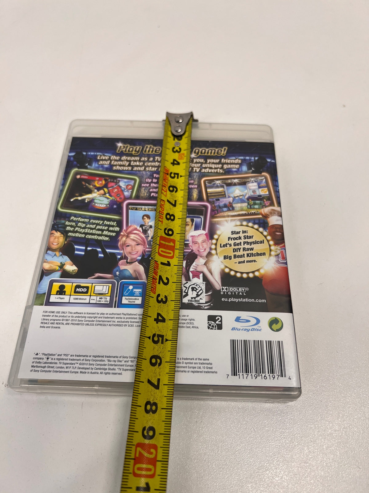 TV Superstars PlayStation 3 (PS3) Video Game – width measurement