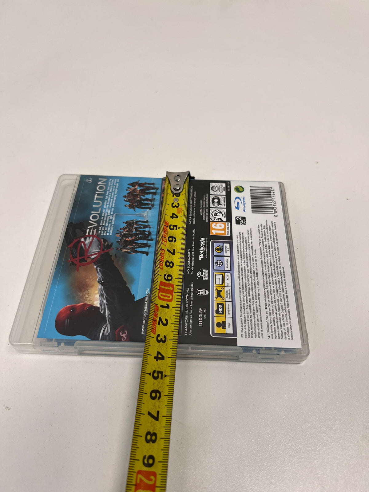 Brink PlayStation 3 (PS3) Video Game – height measurement