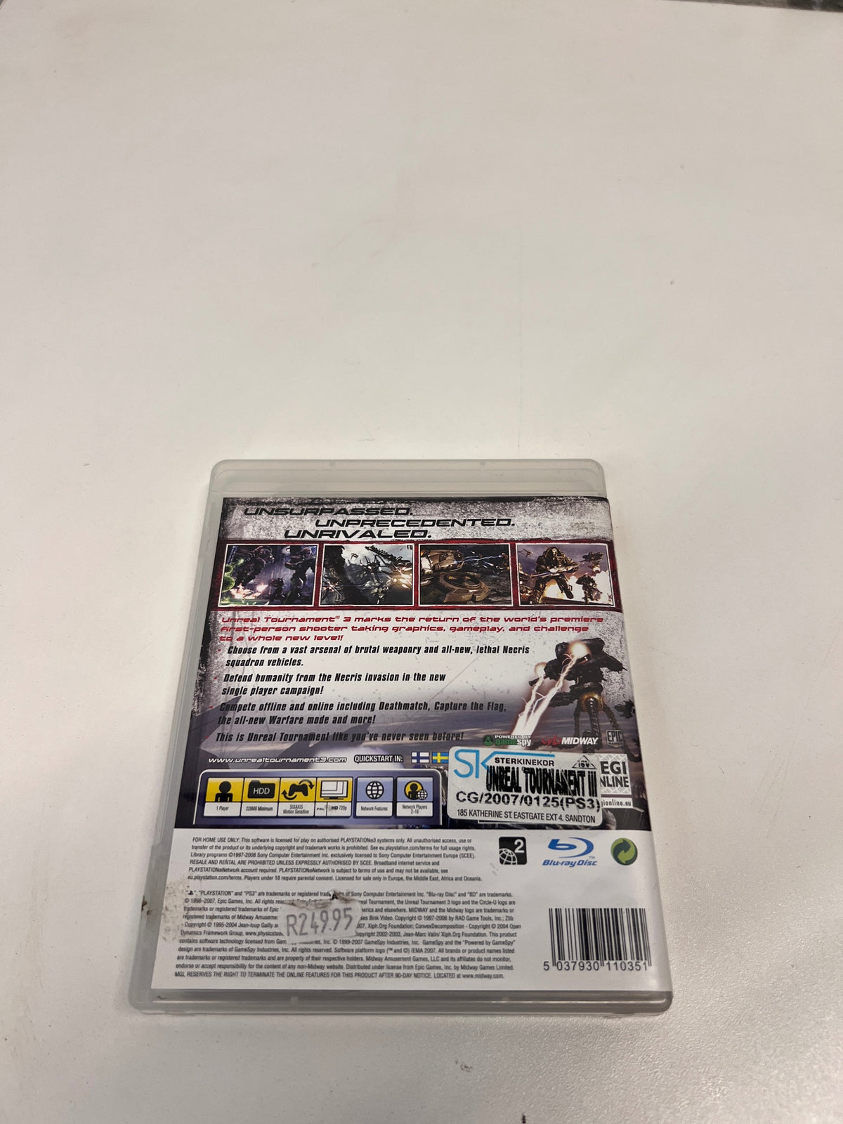 Unreal Tournament 3 - PlayStation 3 Game – condition detail