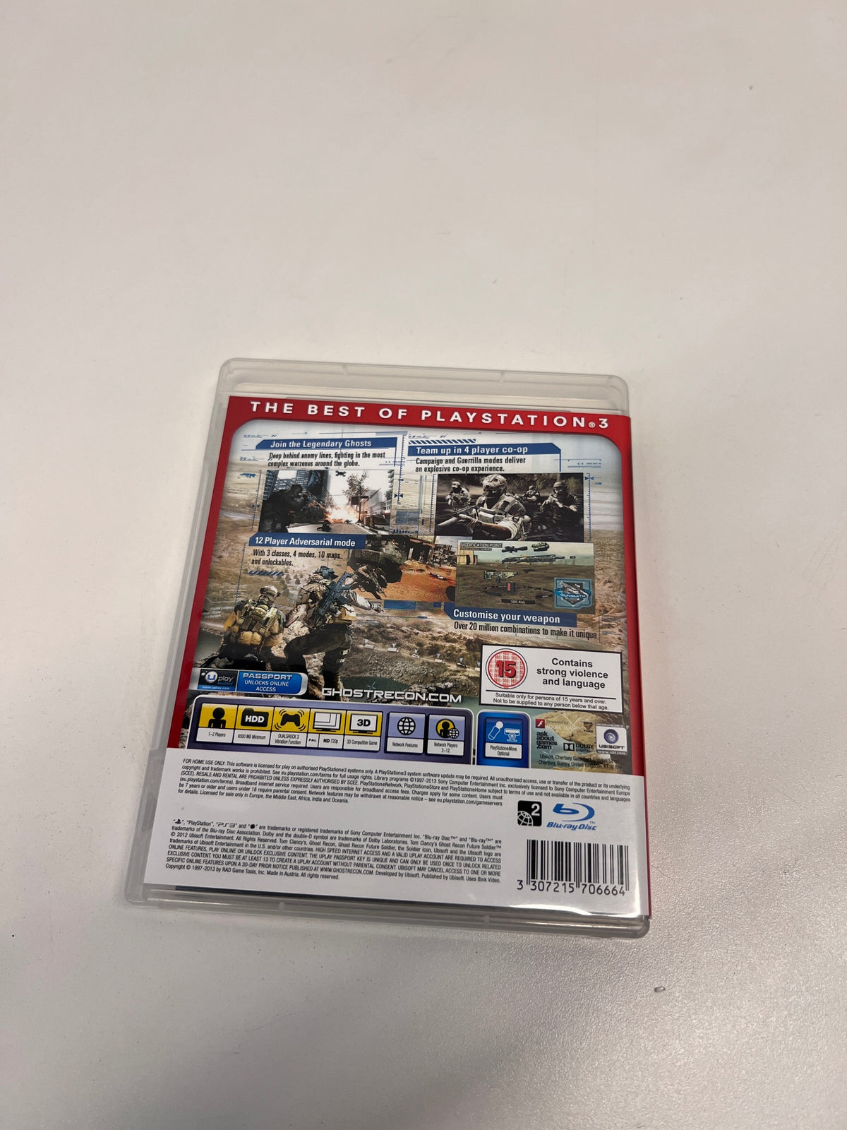 Tom Clancy's Ghost Recon Future Soldier PS3 Game – condition detail