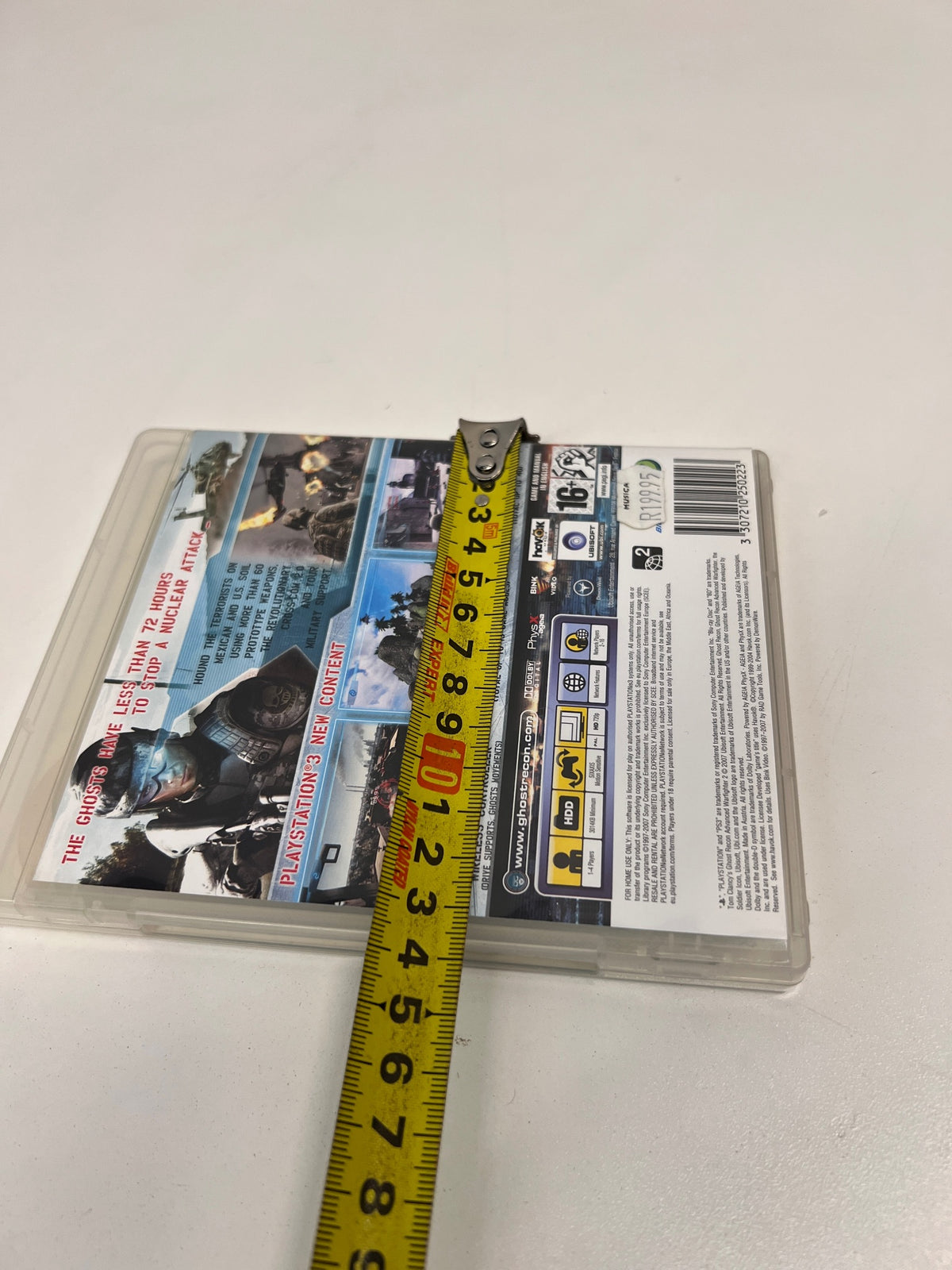 Ghost Recon Advanced Warfighter 2 PS3 Game – height measurement
