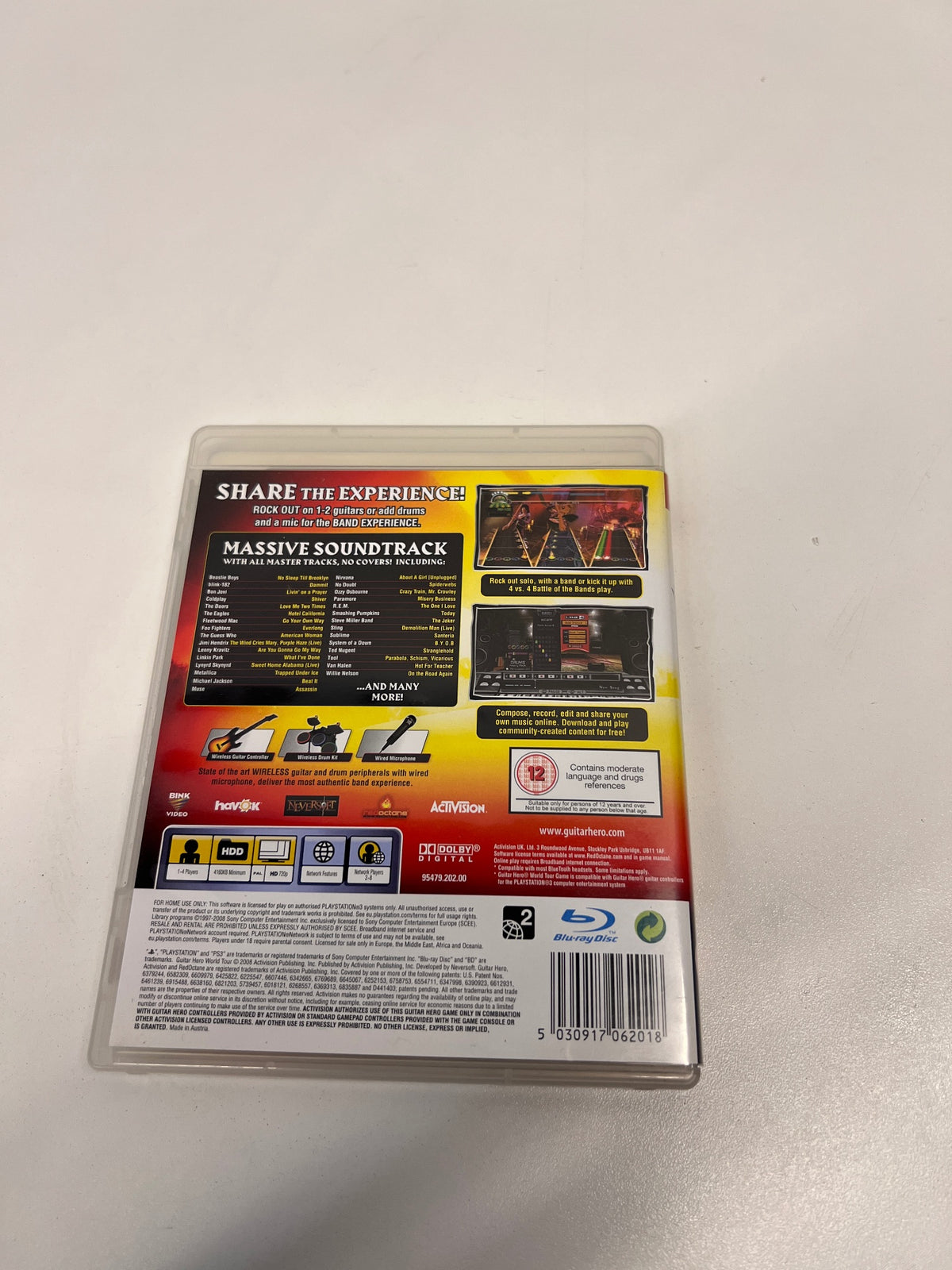 Guitar Hero: World Tour PlayStation 3 Game – condition detail