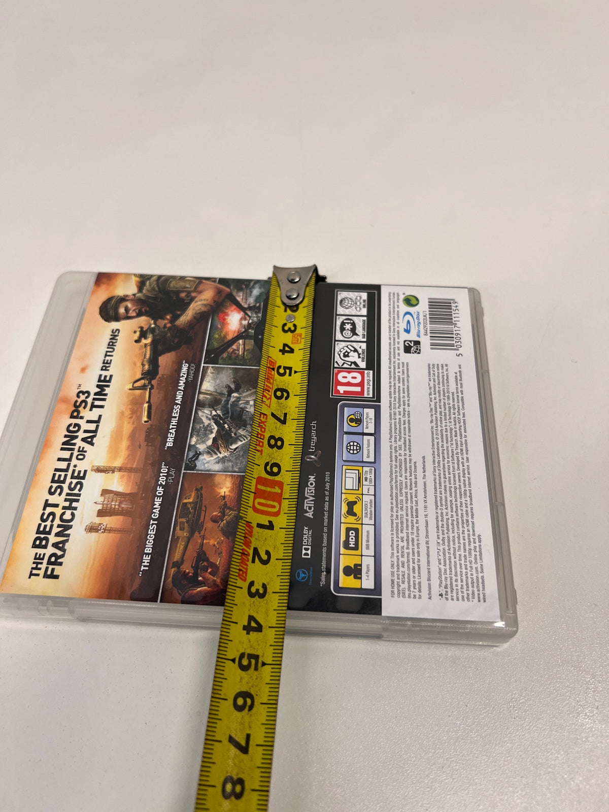 Call of Duty: Black Ops PlayStation 3 Game – depth measurement