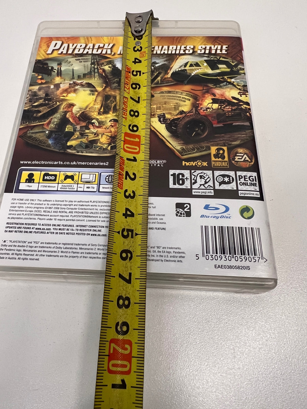 Mercenaries 2: World in Flames PS3 Game – depth measurement