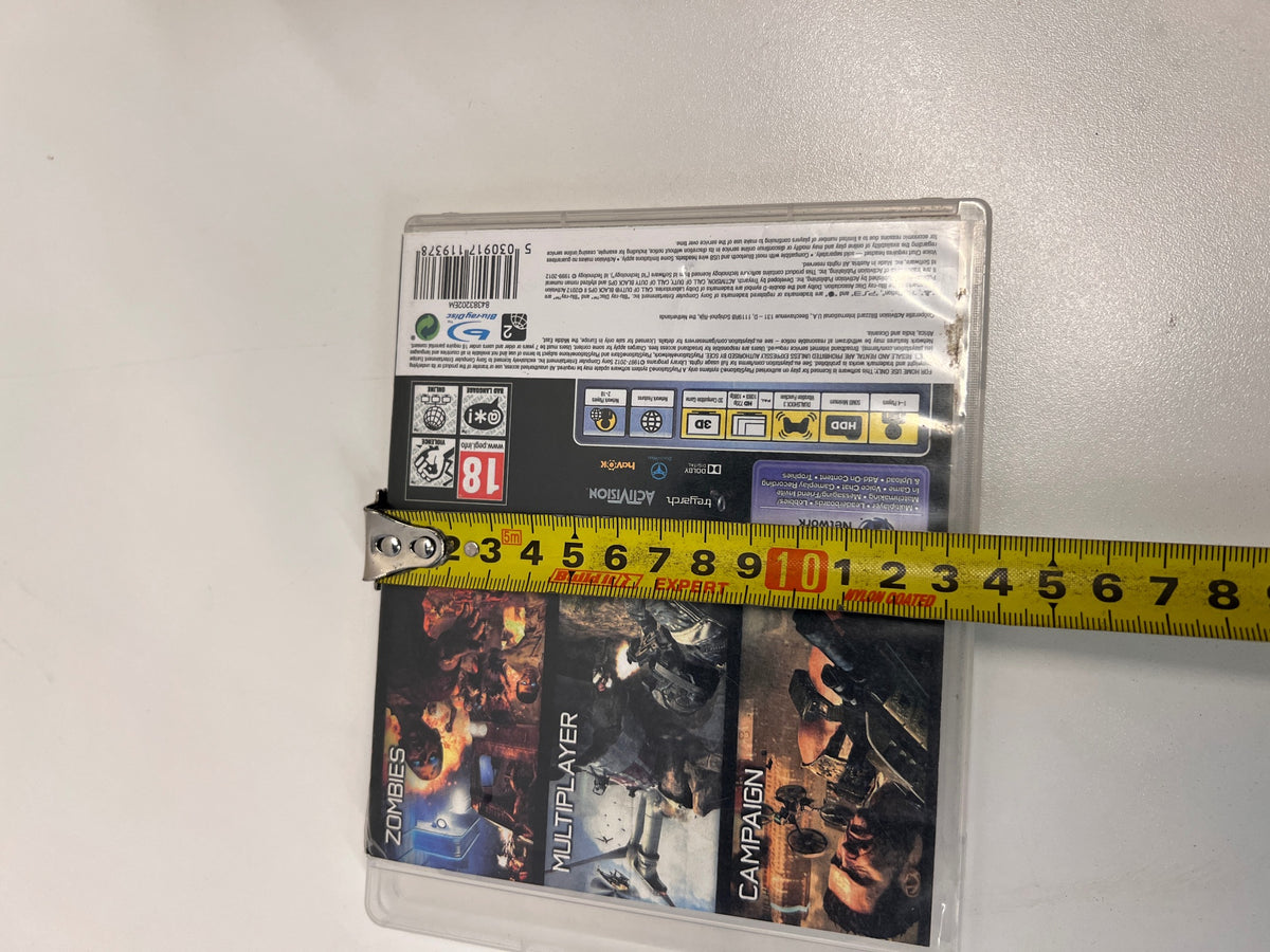 Call of Duty Black Ops II PlayStation 3 Game – height measurement
