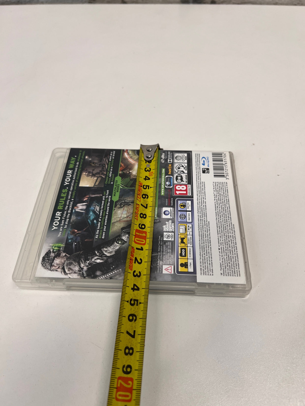 Tom Clancy's Splinter Cell Blacklist - PS3 Game – height measurement