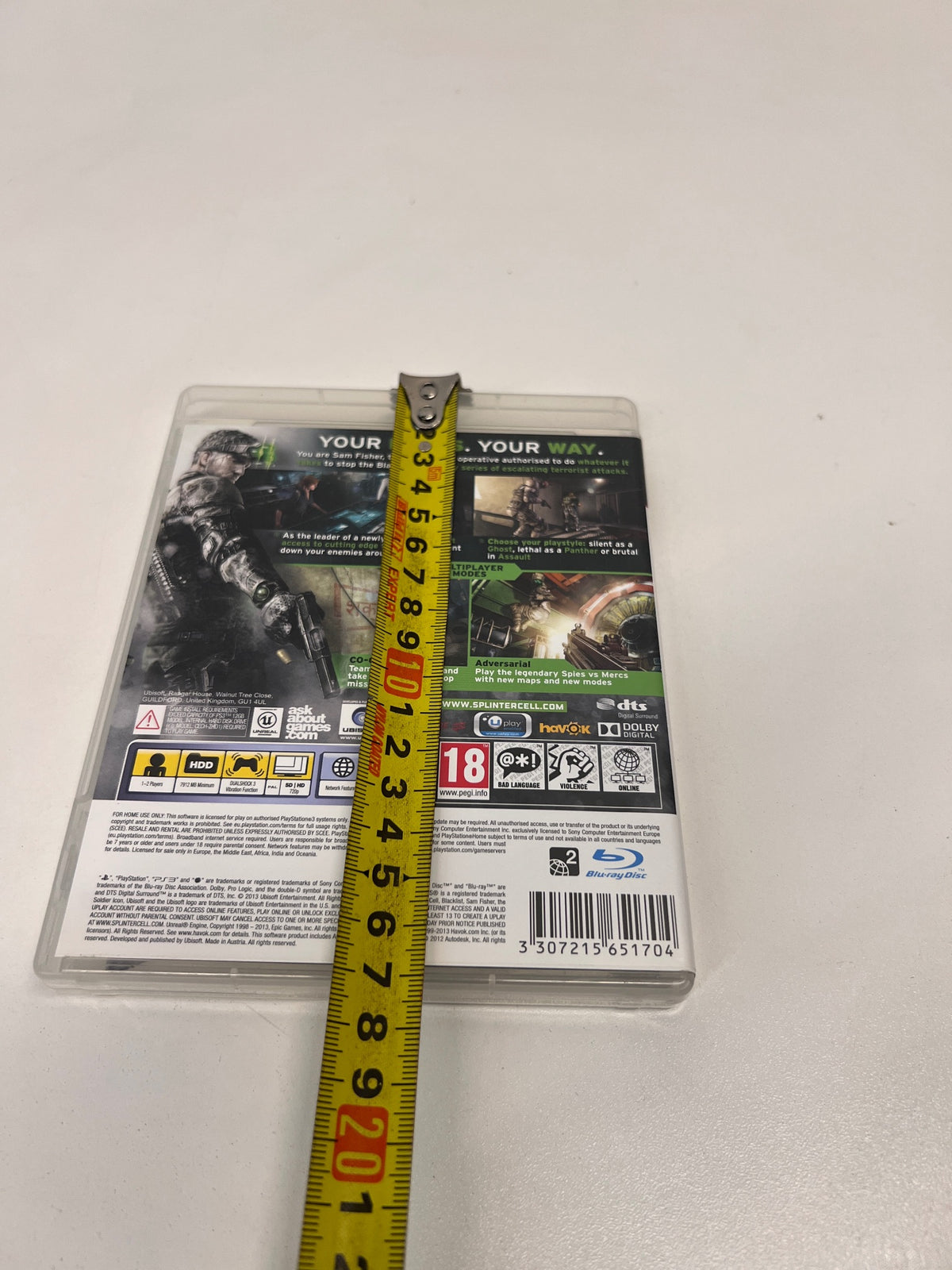 Tom Clancy's Splinter Cell Blacklist - PS3 Game – width measurement