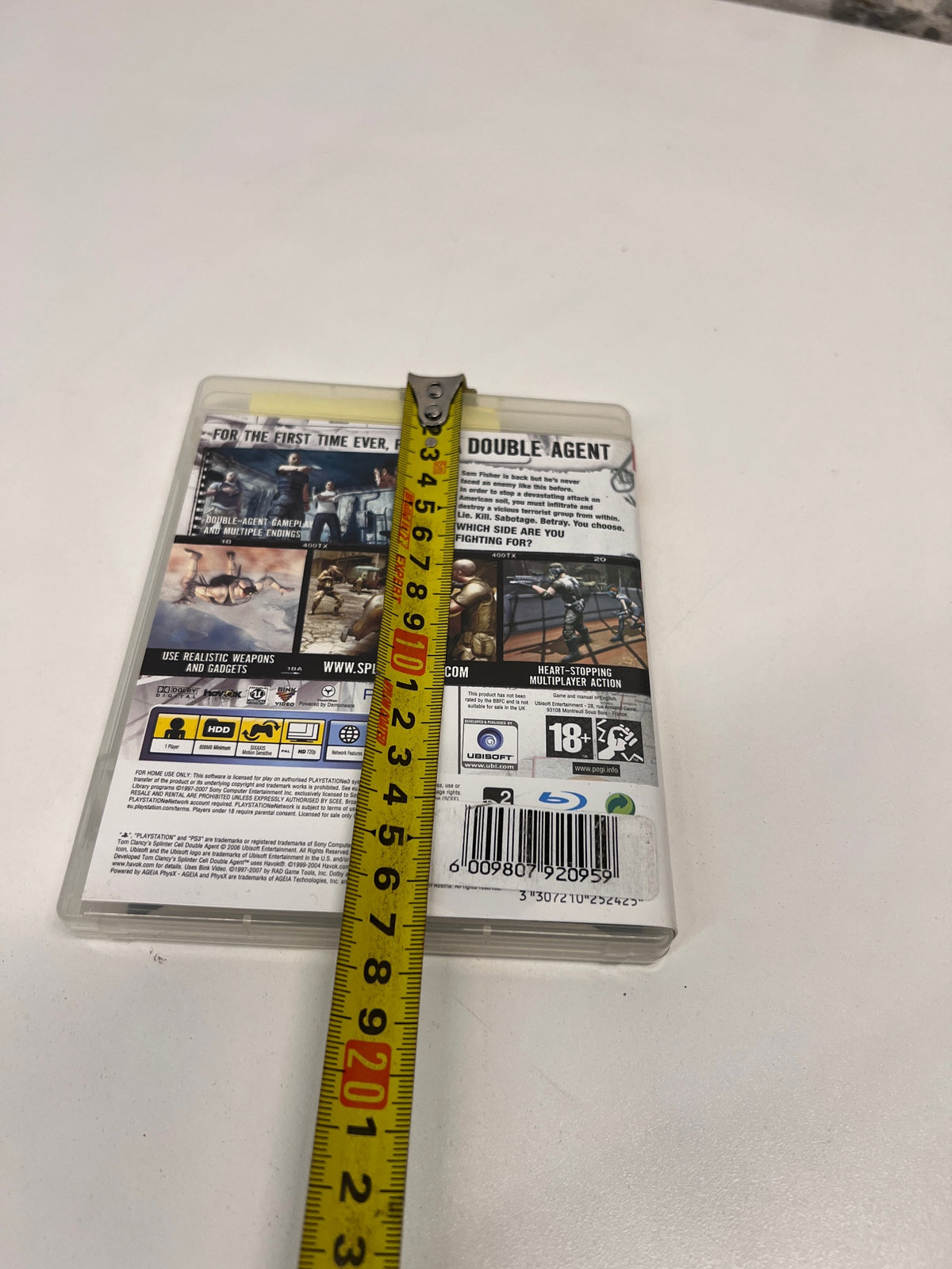 Tom Clancy's Splinter Cell: Double Agent PS3 Game – depth measurement