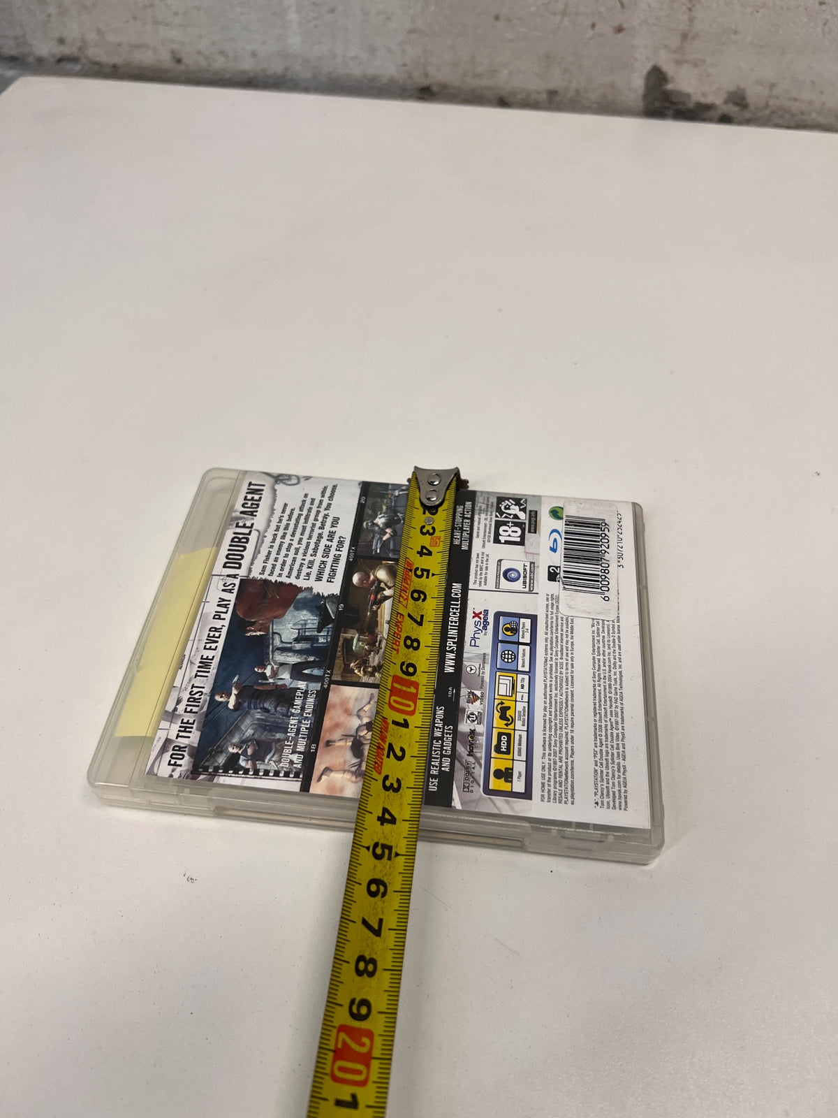 Tom Clancy's Splinter Cell: Double Agent PS3 Game – height measurement