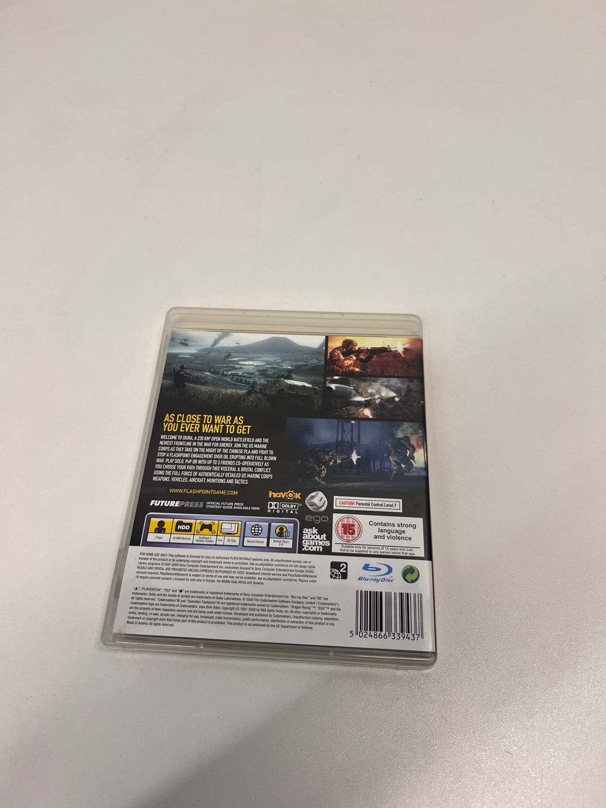 Operation Flashpoint: Dragon Rising for PlayStation 3 – condition detail