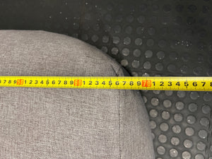 Grey Fabric Bean Bag Chair – width measurement