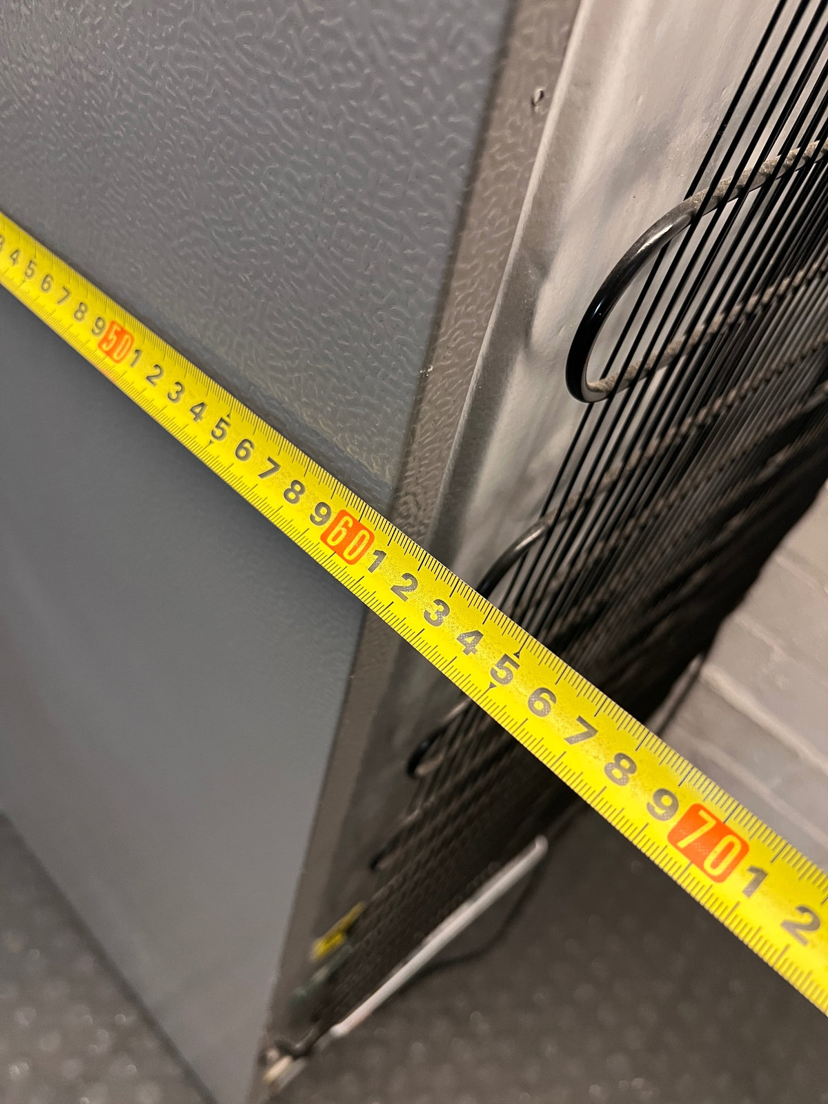 Defy Grey Bottom-Mount Fridge-Freezer – width measurement