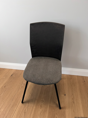Black Mesh and Grey Fabric Office Chair – styled product image