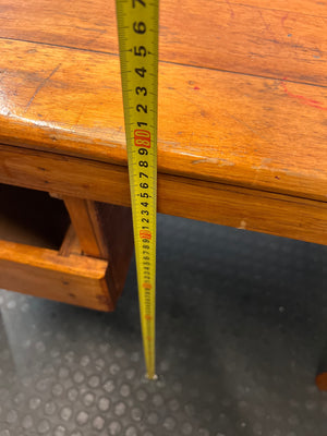 Classic Wooden Office Desk with Drawer – height measurement