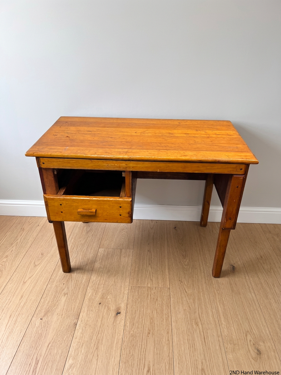 Classic Wooden Office Desk with Drawer – styled product image