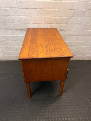 Classic Wooden Office Desk with Drawer – top view