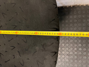 Patterned Fabric Office Visitor Chair with Metal Frame – width measurement