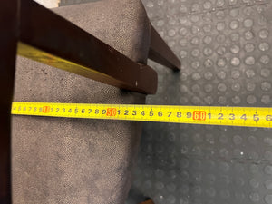 Upholstered Wood Side Chair with Single Armrest – depth measurement