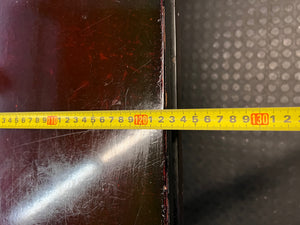 Dark Wood Trestle Dining Table (3m) – width measurement