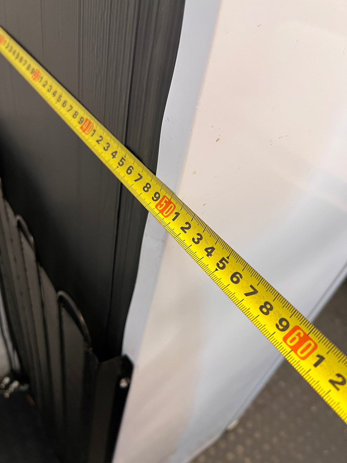 White KIC Top-Mount Fridge Freezer — Working with Burn Damage on Top – depth measurement