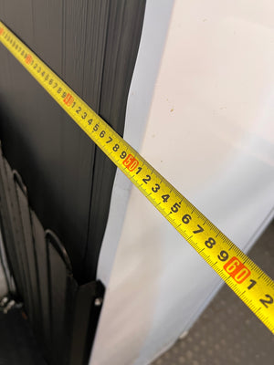 White KIC Top-Mount Fridge Freezer — Working with Burn Damage on Top – depth measurement