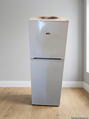 White KIC Top-Mount Fridge Freezer — Working with Burn Damage on Top – styled product image