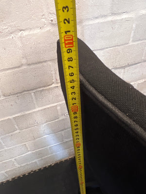 Black Fabric High Back Office Chair – height measurement