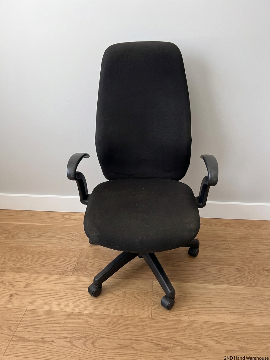 Black Fabric High Back Office Chair – styled product image