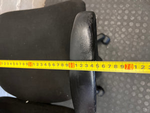 Black Fabric High Back Office Chair – width measurement