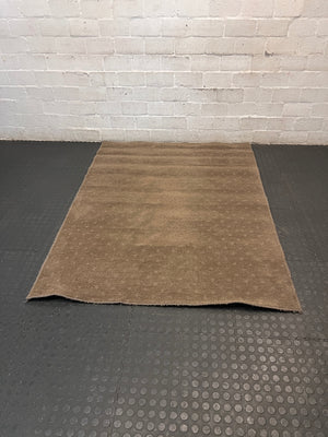 Textured Earthy Brown Area Rug (180cm x 136cm) – main front view