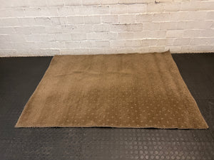 Textured Earthy Brown Area Rug (180cm x 136cm) – side view