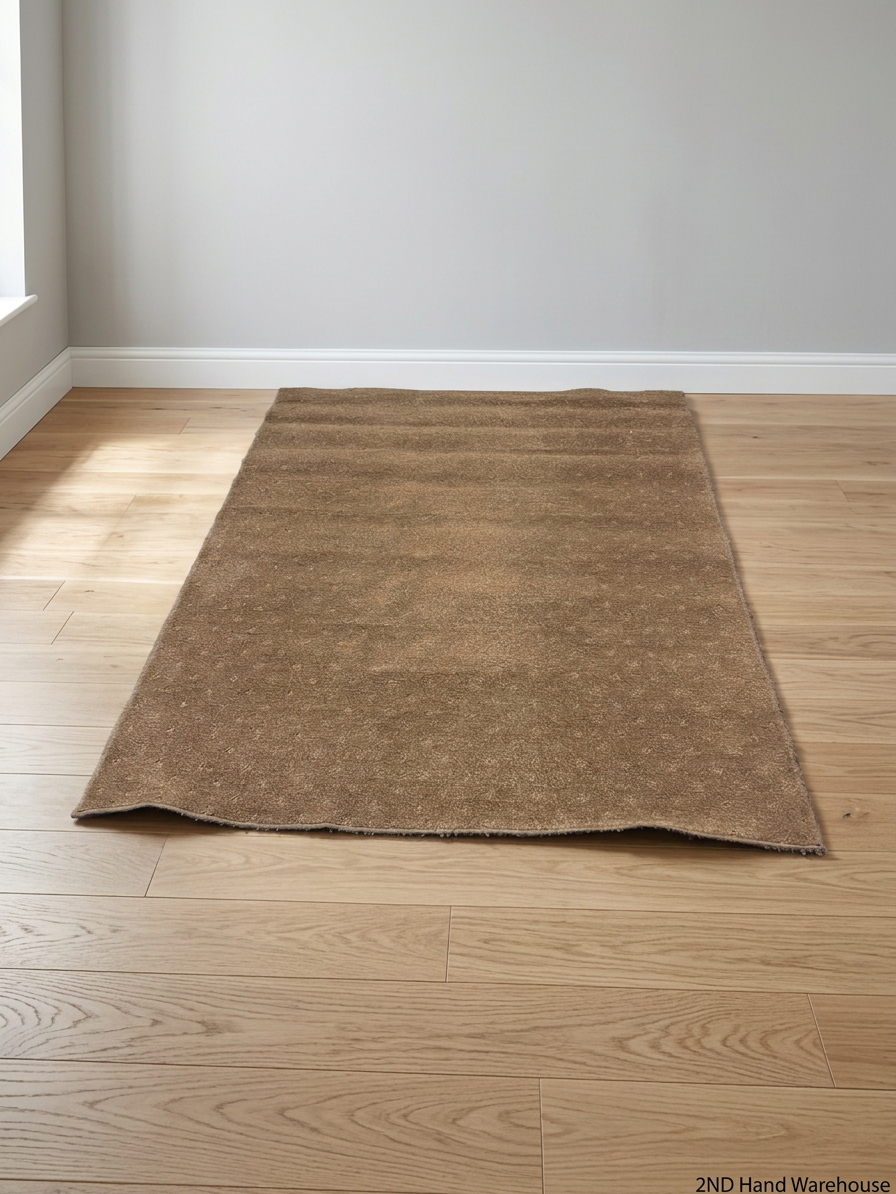 Textured Earthy Brown Area Rug (180cm x 136cm) – styled product image