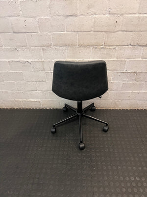 Dark Grey Mid-Back Armless Office Chair – condition detail