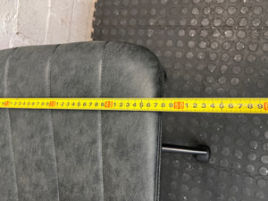 Dark Grey Mid-Back Armless Office Chair – width measurement