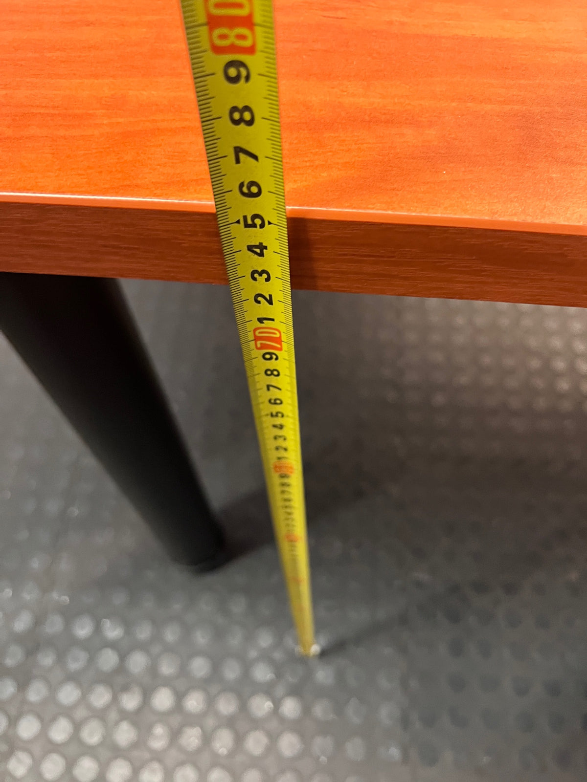 L-Shaped Office Desk with 4-Drawer Pedestal – height measurement