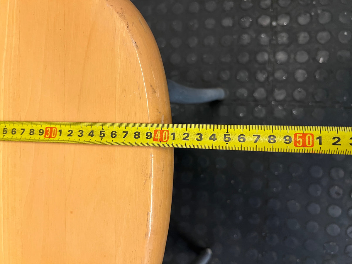 Wooden and Grey Metal Dining Chair – width measurement