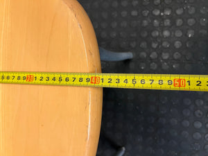 Wooden and Grey Metal Dining Chair – width measurement