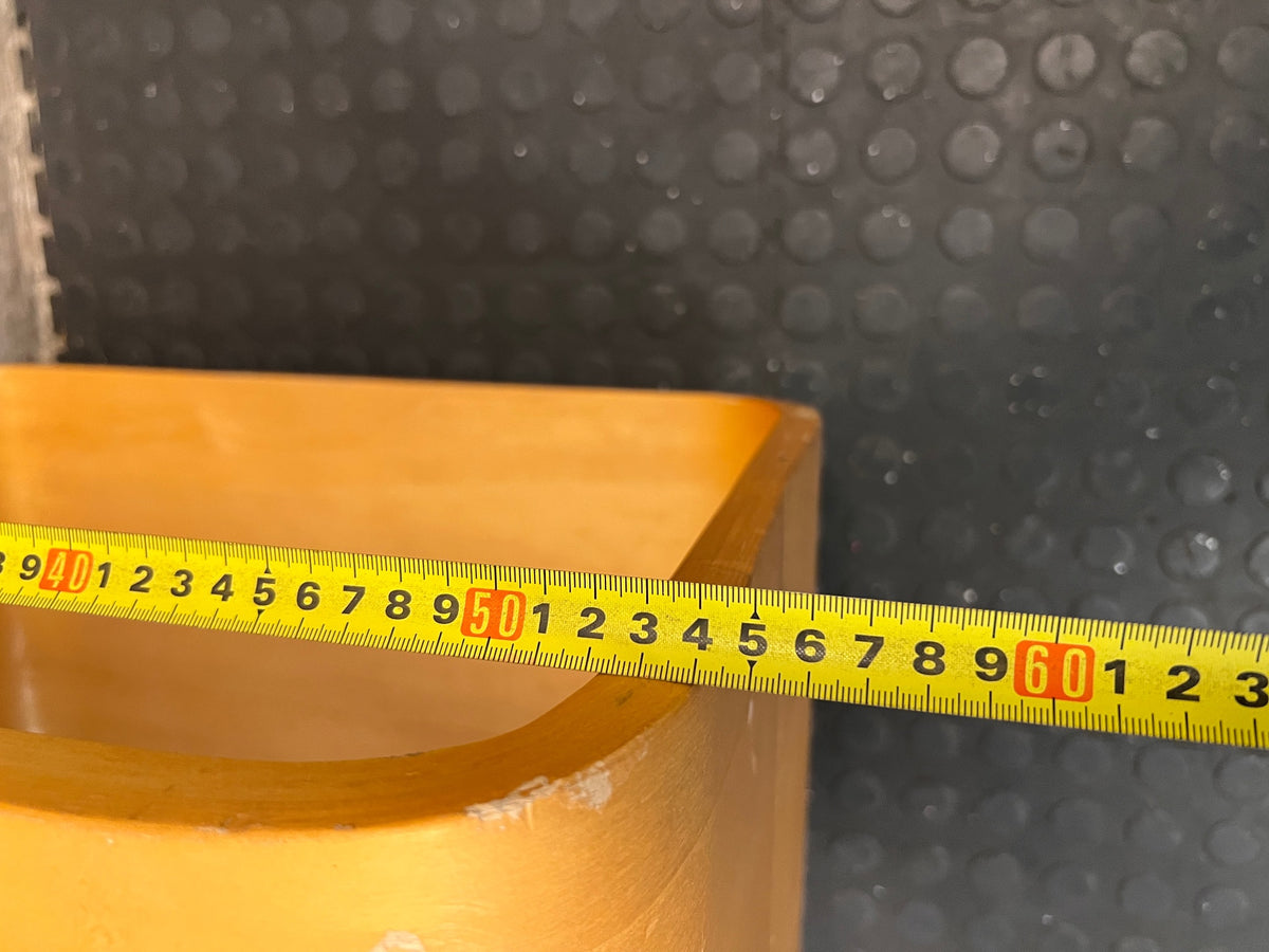 Mobile Bentwood Side Table on Castors – width measurement