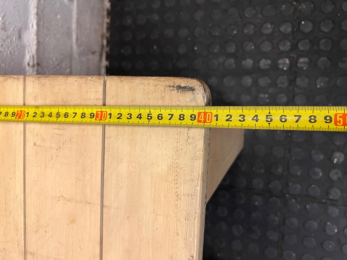 Rustic Ladder-Back Wooden Dining Chair – width measurement
