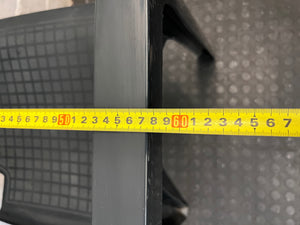Black Plastic Outdoor Armchair – width measurement