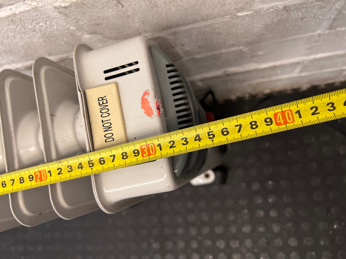 Air Tech Oil-Filled Electric Radiator Heater – depth measurement