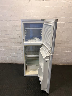 KIC White Top-Mount Fridge-Freezer with Locks — Fridge and Freezer Sections Not Cooling – side view