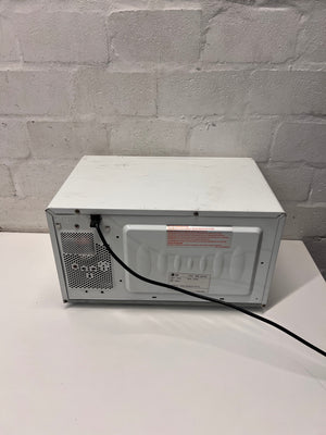 LG Intellowave Countertop Microwave in White — Burning Odour During Use and Missing Internal Plate – back view