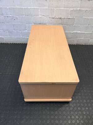 Light Wood-Look TV Unit with Drawer and Shelves – condition detail