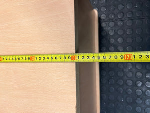 Light Wood-Look TV Unit with Drawer and Shelves – width measurement